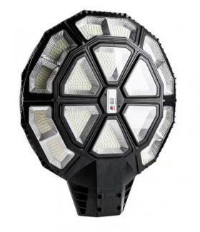 Lampa solara stradala 990 LED putere 1000W cu telecomanda ROTUNDA