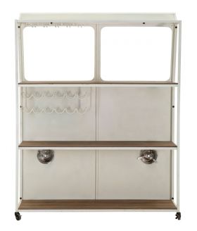 Bar Desk Van, Mauro Ferretti, 138x40x174 cm, fier/lemn