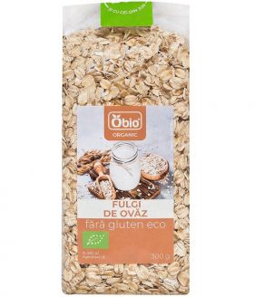 Fulgi de ovaz fara gluten, eco-bio, 300g Obio