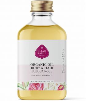 Ulei de jojoba si trandafir pentru corp si par, eco-bio, 100ml - Eliah Sahil