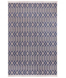 Covor, 23037A , 60x100 cm, 100% PENTRU IUTĂ/CHEN, Albastru navy