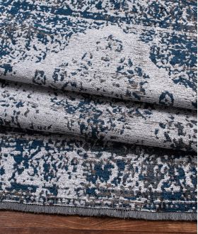 Covor, 24010A , 190x290 cm, 100% POLIESTER/CHENILA, Albastru navy