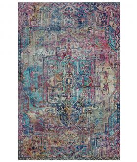 Covor de hol, 4006A, 80x150 cm, Catifea, Multicolor