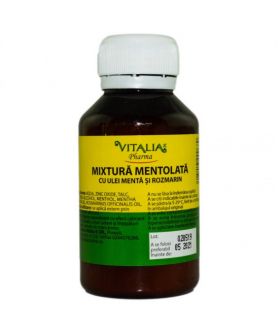 Mixtura mentolata cu ulei de menta si rozmarin, 100g, Vitalia