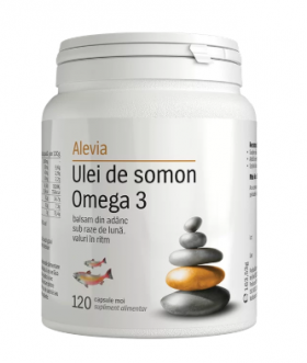 Ulei de somon Omega 3 60cpr, Alevia