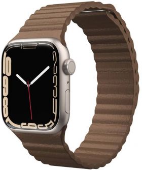 NextOne Leather Loop pentru Apple Watch 42/44/45mm Brown
