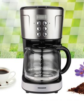 Cafetiera digitala, Heinner, 900 W, 1.5 L, negru