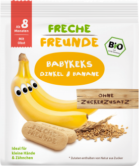 Biscuiti din spelta cu banane, eco-bio, 100g - Erdbar