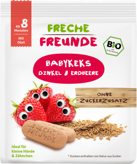 Biscuiti din spelta cu capsuni, eco-bio, 100g - Erdbar