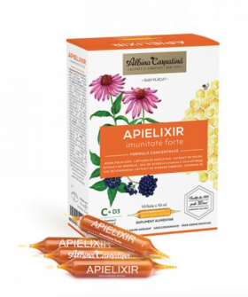 APIELIXIR imunitate FORTE Albina Carpatina, 10fiole - Apicola Pastoral Georgescu