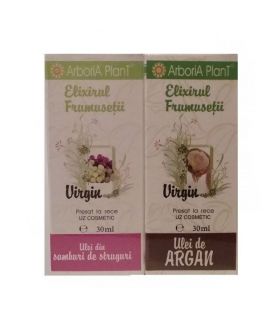 Pachet Ulei de argan 30ml + Ulei de struguri 30ml - Arboria Plant