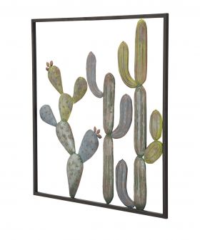 Decoratiune de perete Cactus -C, Mauro Ferretti, 50x50 cm, fier