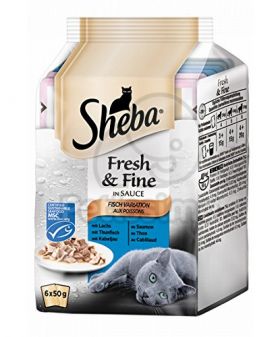 Sheba Mini, Selectii de Peste 6x50g