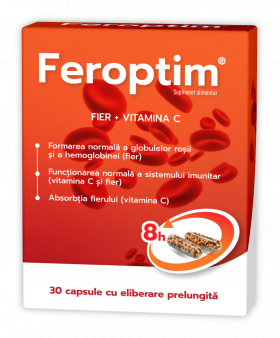 Feroptim Retard, 30 capsule cu eliberare prelungita, Zdrovit