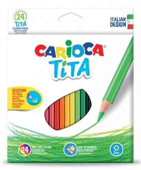 Set 24 creioane colorate Carioca | Carioca