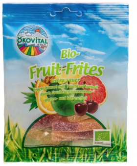 Jeleuri acrisoare din fructe, eco-bio, 100g - Okovital