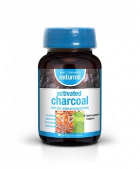 Activated Charcoal - Carbune Activat - 90 cps, Naturmil