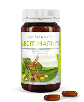 Lecitina din soia 1200mg, 60 capsule, Marnys