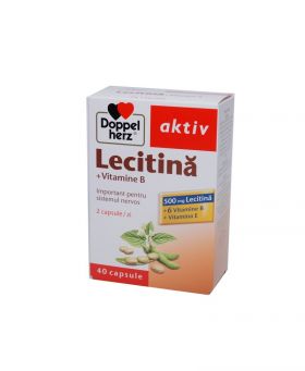 DOPPELHERZ AKTIV LECITINA + VITAMINE B+E 40 CAPSULE