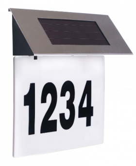 Numar Casa Solar cu Lumina prin 4 Led-uri