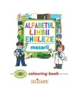 Alfabetul limbii engleze Meserii Colouring Book