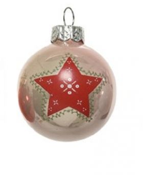 Glob decorativ - Bauble Blush Pink - Star - Roz / Stea | Kaemingk