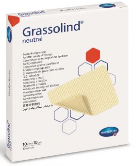 Comprese sterile, 10x10 cm, 10 bucati, Grassolind