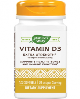 Vitamina D3, pentru adulti 120 capsule, Secom