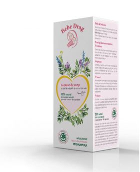 Lotiune de corp "bebe drag" cu ulei de migdale si ovaz 250ml - Viva Natura