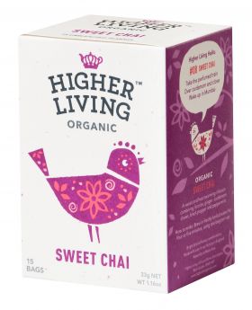 Ceai dulce - SWEET CHAI eco-bio, 15 plicuri, Higher Living