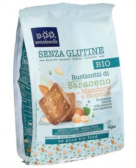 Biscuiti (vegani, fara gluten) cu migdale si alune, eco-bio, 250g, Sottolestelle