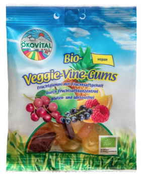 Jeleuri vegane cu fructe, eco-bio, 100g - Okovital