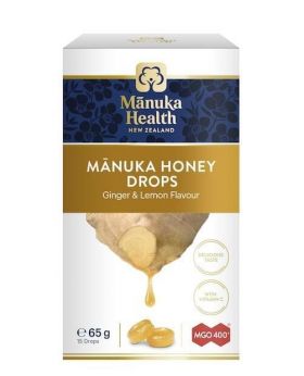 Bomboane miere de Manuka MGO 400+ (65g) (ghimbir si lamaie)