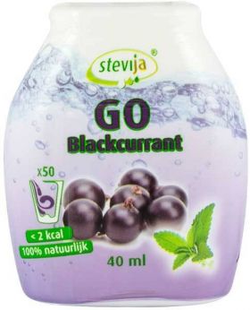 SteviJa GO - Indulcitor pe baza de stevia cu aroma de coacaze negre, 40ml - SteviJa