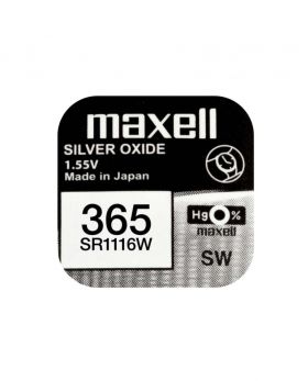 Baterie ceas Maxell SR1116W V365 S35 1.55V, oxid de argint, 10buc/cutie