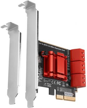 Adaptor AXAGON PCES-SA6 1x PCI-E Male - 6x SATA