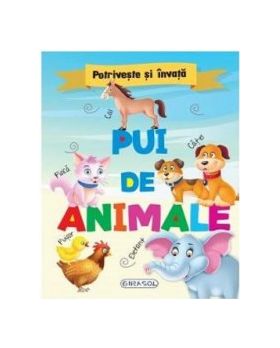 Potriveste si invata Pui de animale