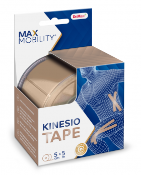 Dr. Max Banda Kinesio Nude 5cm x 5m, 1 bucata