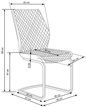 Scaun living HM K272 bej inchis