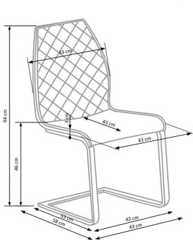 Scaun living HM K265 maro