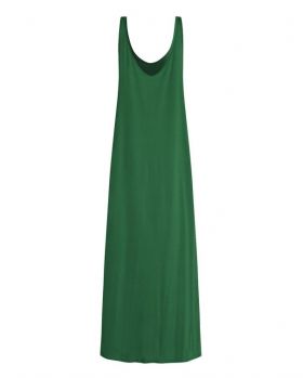 Rochie lunga de plaja verde L