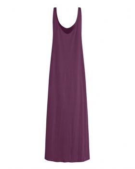 Rochie lunga de plaja violet L