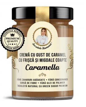 Crema tartinabila cu migdale Caramella Secretele Ramonei, 350g, Laboratoarele Remedia