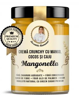 Crema tartinabila de mango cu cocos si caju Mangonella Secretele Ramonei, 350g, Laboratoarele Remedia