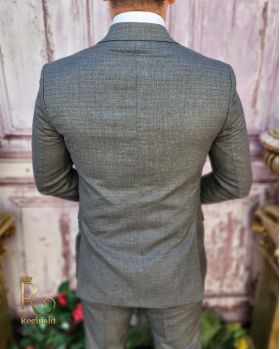 Costum elegant de bărbați, Slim Fit, Sacou, Vesta si Pantalon - C3929