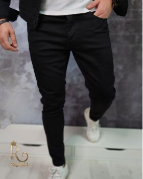 Blugi de bărbați, Slim Fit, elastici si conici, Negri - BG917