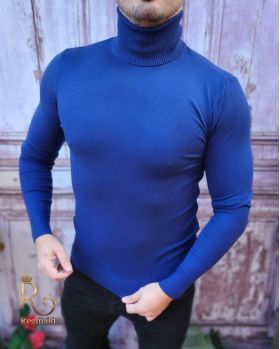 Helanca / Maleta de bărbați, Slim Fit, Albastra – BZ242