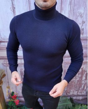 Helanca / Maleta de bărbați, Slim Fit, Bleumarin – BZ238