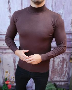 Helanca / Maleta de bărbați, Slim Fit, Maro – BZ244