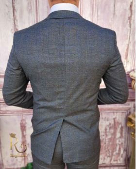 Sacou de bărbați, Slim Fit, Gri - SC774